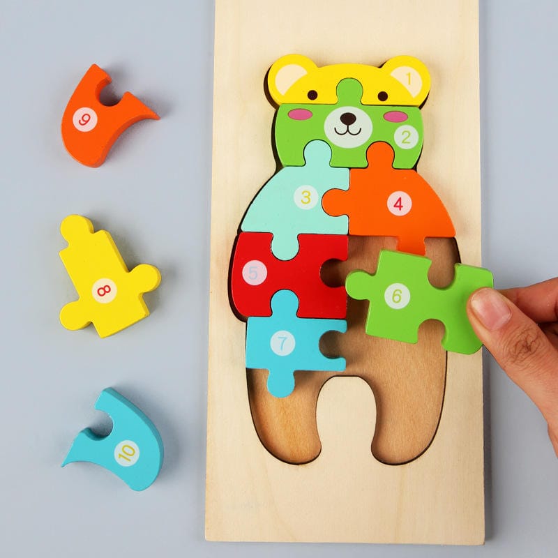 Puzzle Game 3D  Montessori Éducatif Pour Les Enfants Apprendre Puzzles