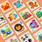 Puzzles en bois pour enfants, puzzle animaux, jouets éducatifs