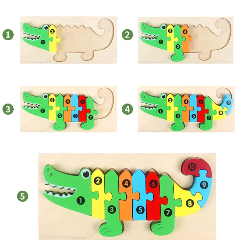 Puzzle Game 3D  Montessori Éducatif Pour Les Enfants Apprendre Puzzles
